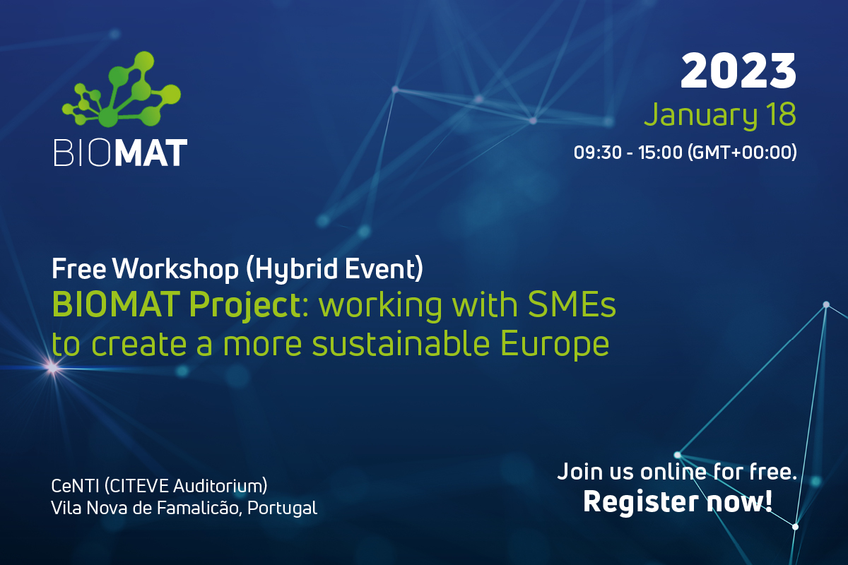-BIOMAT promotes free Workshop for SMEs to accelerate the European bioeconomy